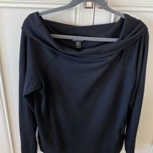 Athleta Studio Barre II sweatshirt yoga Pilates Blk M